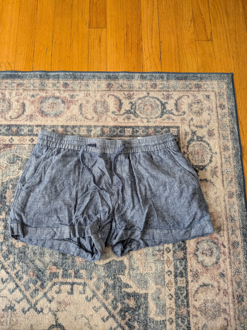 Women’s Athletic Drawstring Shorts - Heather Navy